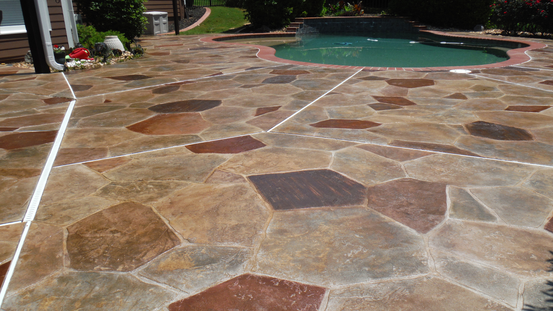 FauxReal Flagstone Stone Stamped Concrete Overlay